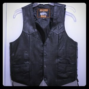 Leather Motorcycle Vest